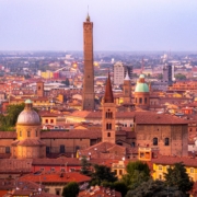 This is a photo of the skyline of Bologna, Italy.