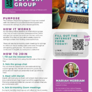 Image of the Lafora Disease Sibling Support Group Flyer