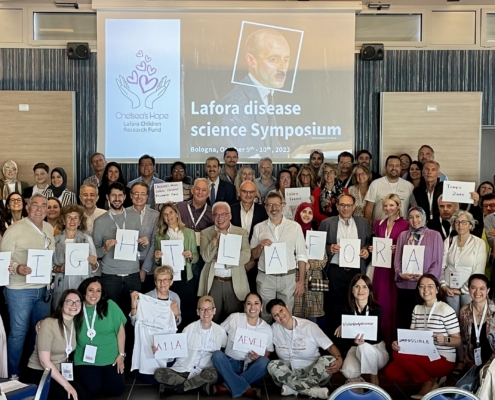 Attendees at the Lafora disease science Symposium 2023 in Bologna