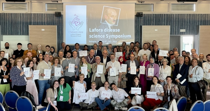 Attendees at the Lafora disease science Symposium 2023 in Bologna
