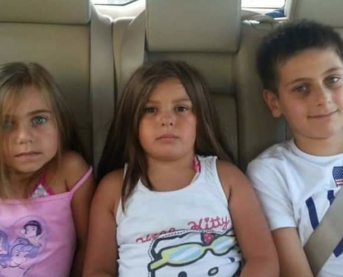 Carmen, Tracy, Christian - Giovanna Monda's children