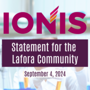 IONIS Statement for the Lafora Community September 4, 2024