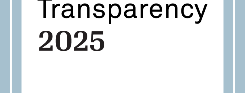 This is the Platinum Seal of Transparency from Candid. It has a platinum border, white square center, and text that says 'Platinum Transparency 2025 Candid.'