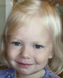 Mathilde as a toddler