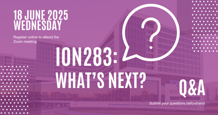 18 June 2025 wednesday Register online to attend the Zoom meeting. ION283: what's next? Q&A Submit your questions beforehand.