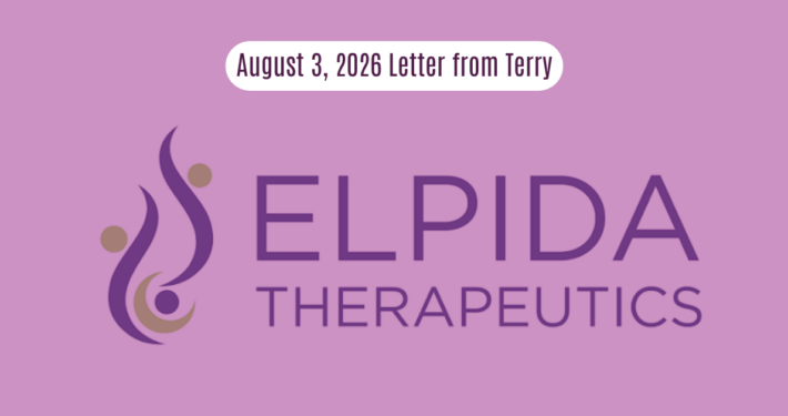 August 3, 2026 Letter from Terry Elpida Therapeutics